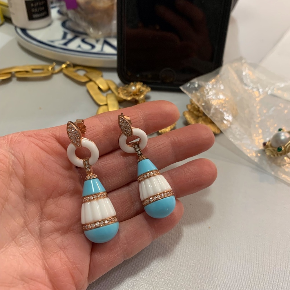Sterling Silver and Swarovski crystal earrings